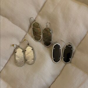 3 pairs of Kendra Scott Elle Earrings